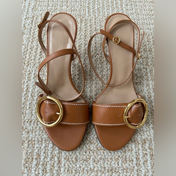 NIB Shopbop JW ANDERSON Buckled High Heel Wrap Sandal in Rust/Copper - 38/8 - Picture 5 of 16